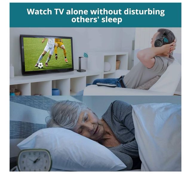 Auriculares inalámbricos 2.4 G TV base carga YGITK