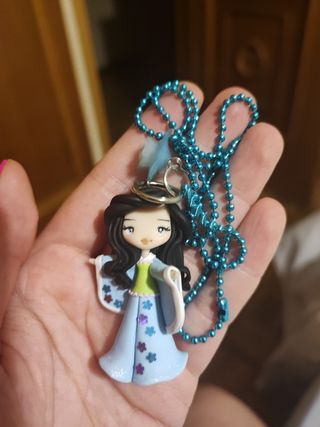 Collar geisha azul