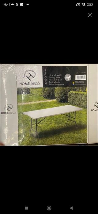 Mesa plegable HOME DECO 180x70x74cm