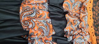 Falda Flamenca negra y naranja