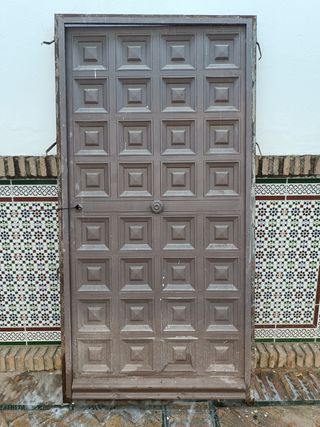 Puerta hierro maciza 1m - Antigua