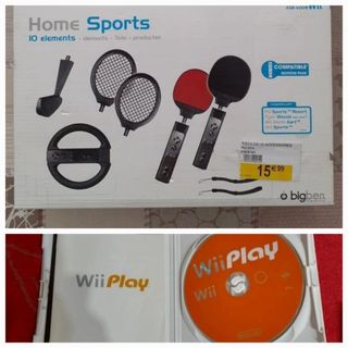 Pack accesorios Wii Home Sports + Juego Wii Play