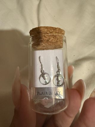 Aretes Caballito de Mar Plata .925
