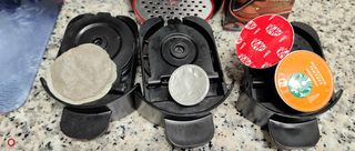 Cafetera cápsulas usada