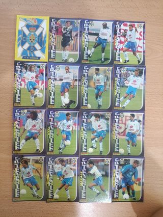 16 Cromos futbol  C.D. Tenerife 99 Panini Sports 