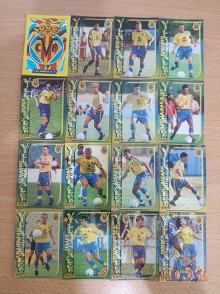  Alineacion 16 Cromos futbol  Villareal 99 