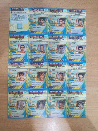  Alineacion 16 Cromos futbol  Villareal 99 