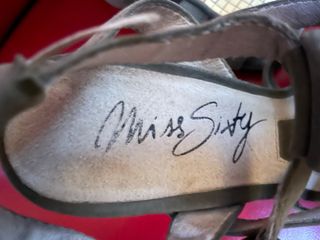 Sandalias piel Miss Sixty doradas-caqui 37