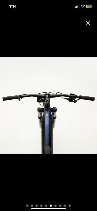 Bicicleta eléctrica E-Expl 520 azul noche.