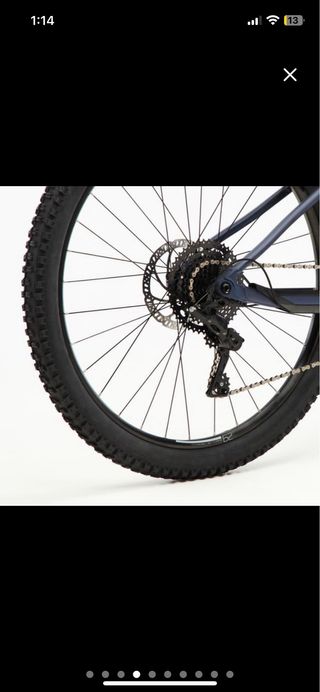 Bicicleta eléctrica E-Expl 520 azul noche.