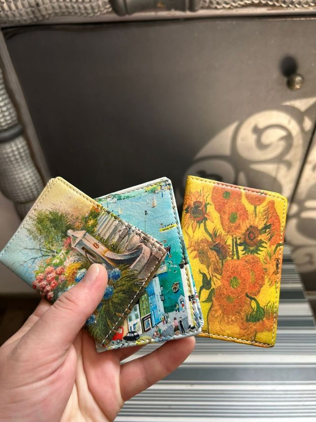 Lote 2 carteras y 3 tarjeteros