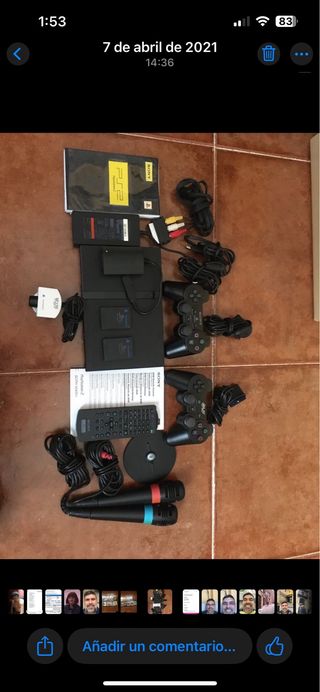 PS2 Slim (PlayStation 2) + accesorios