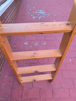 Escalera madera autoaravana