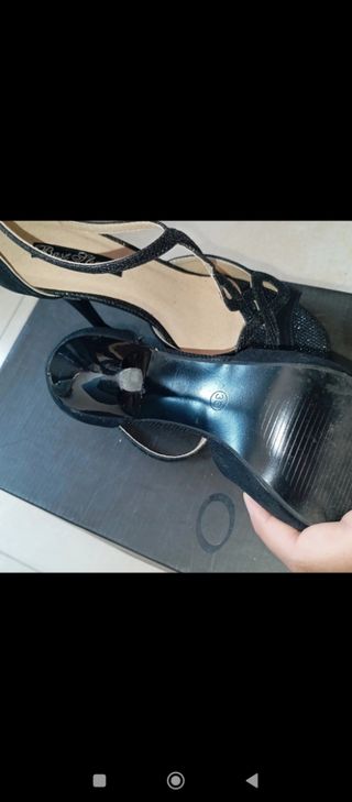 Sandalias tacón Best Shoes negras