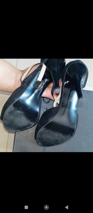 Sandalias tacón Best Shoes negras