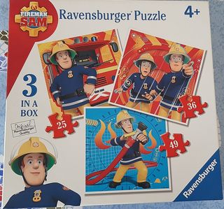 3 Puzzles Sam el Bombero Ravensburger