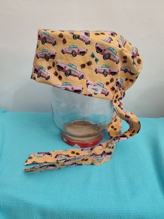 Gorro quirófano Coches Rosa Amarillo