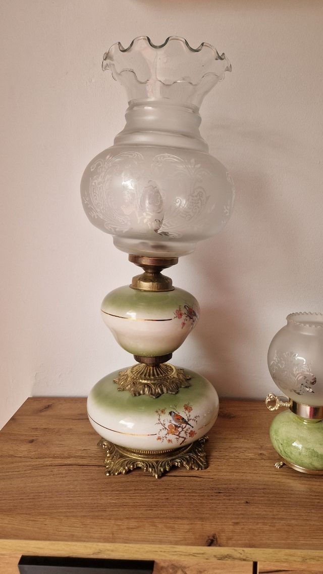 2 Lámparas de mesa vintage