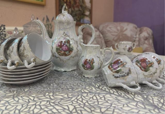 Juego té vintage porcelana. Japon