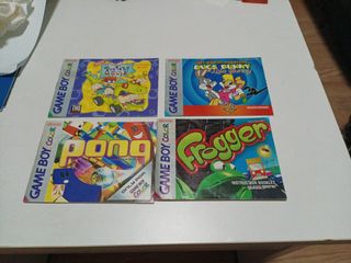 Manuales Game Boy Color (4 unidades)