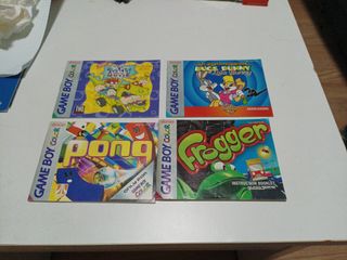 Manuales Game Boy Color (4 unidades)