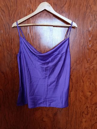 Top morado lencero 