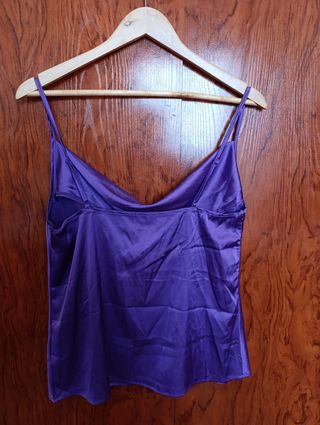 Top morado lencero 