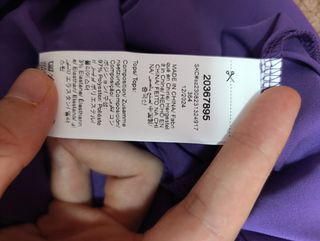 Top morado lencero 
