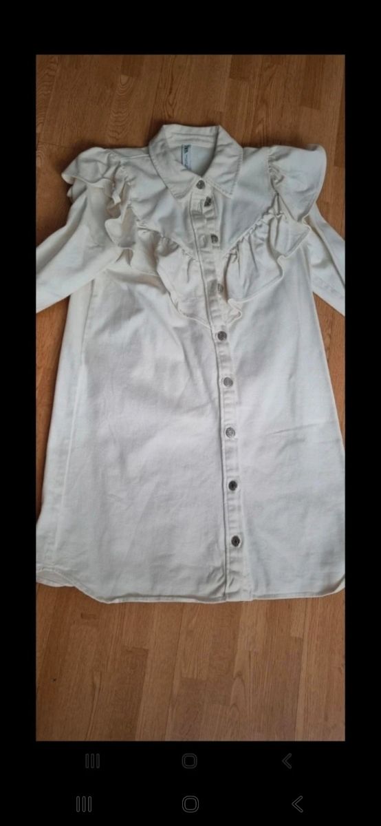 Vestidos Zara blanco y vaquero talla M