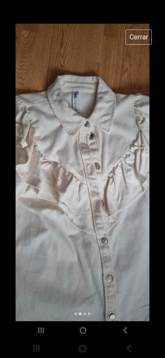 Vestidos Zara blanco y vaquero talla M