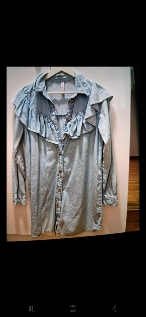 Vestidos Zara blanco y vaquero talla M