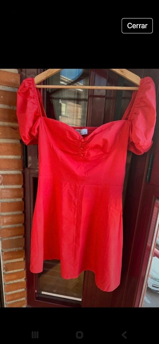 Vestido Bershka rojo - Talla M