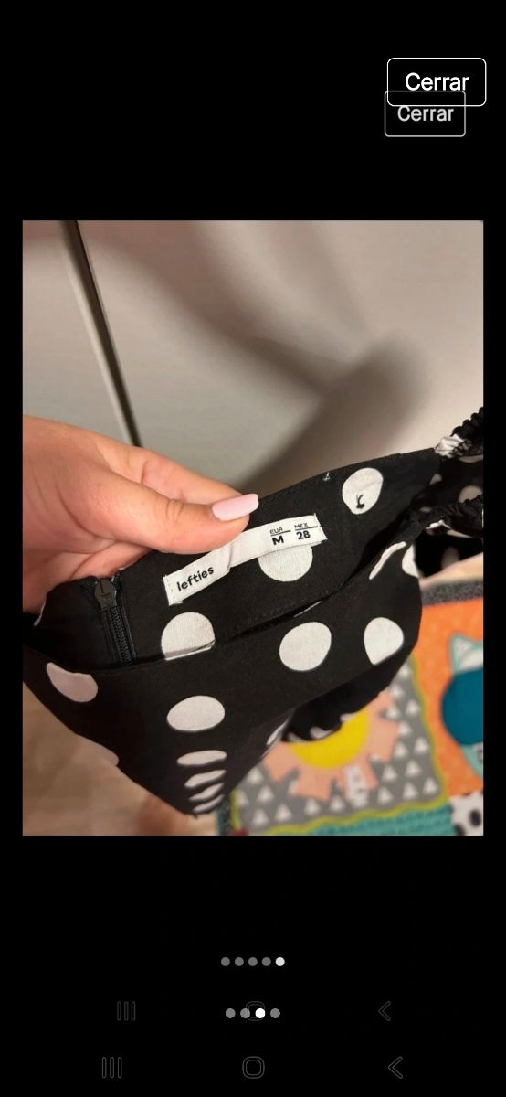 Vestido Lefties lunares - M