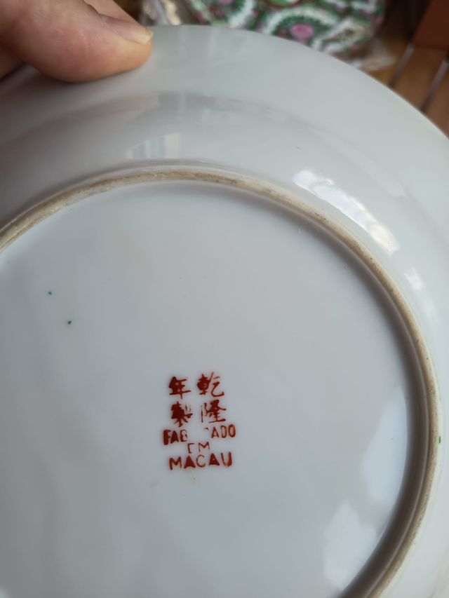 Platos porcelana vintage - 4 piezas MACAO