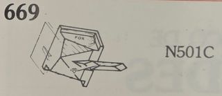 Aguja Tocadiscos FOX Diamante 669 - COLUMBIA