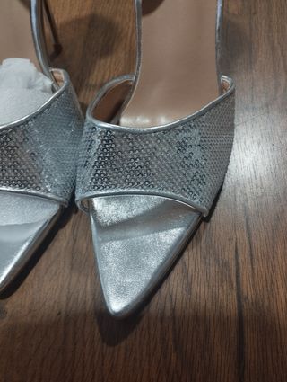 Sandalias Plata Estileto nuevas a estrenar