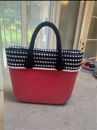 O bag mini borsa a mano rosa