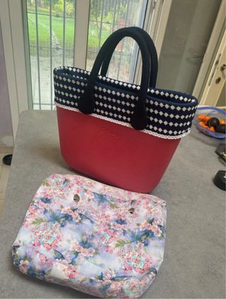 O bag mini borsa a mano rosa