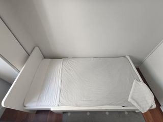 Cama+somier y colchón extensibles 130,165,200 cm