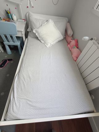 Cama+somier y colchón extensibles 130,165,200 cm