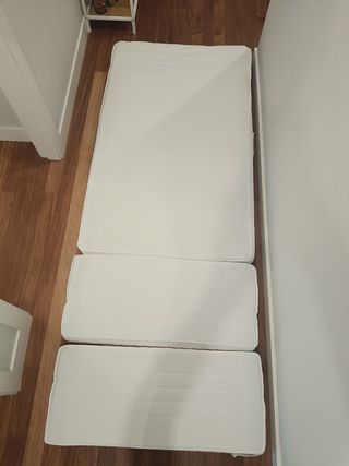 Cama+somier y colchón extensibles 130,165,200 cm