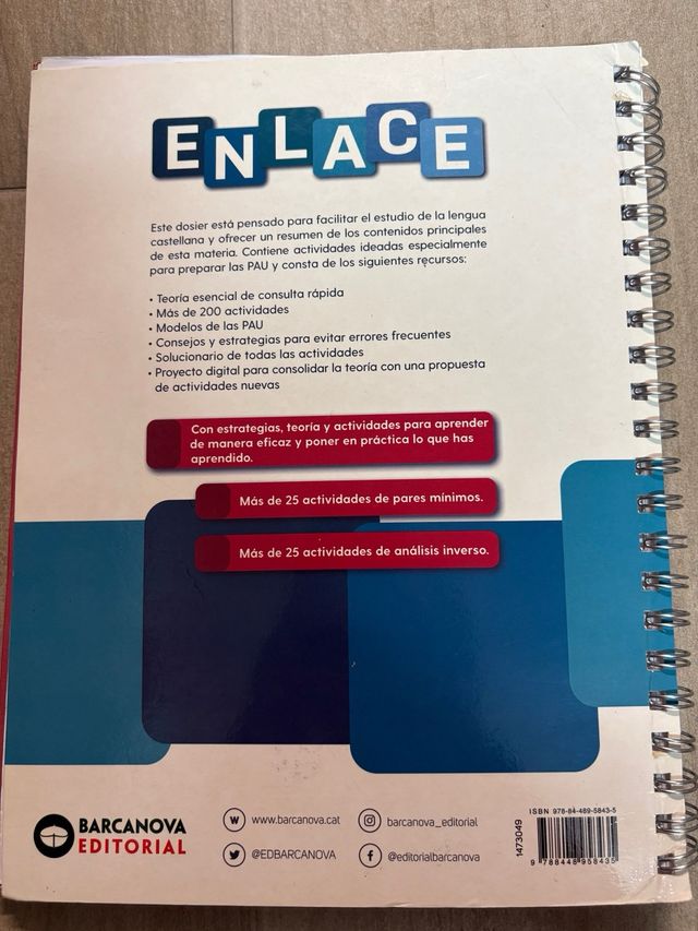 Enlace. Dosier de Lengua castellana para las PA...