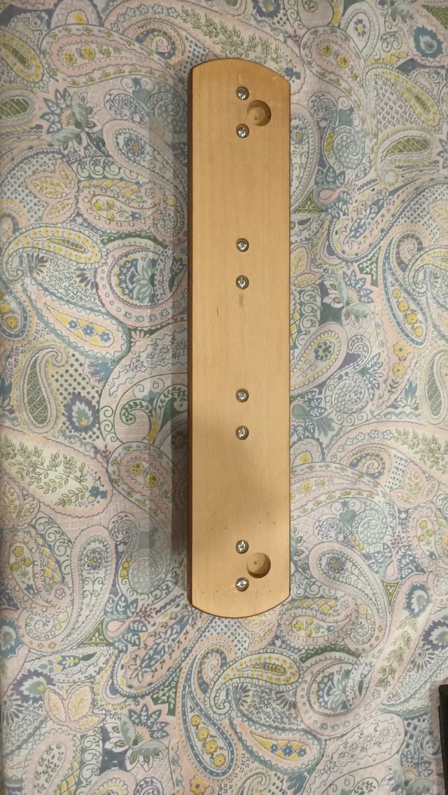 Perchero Pared 4 Ganchos - Madera y Metal