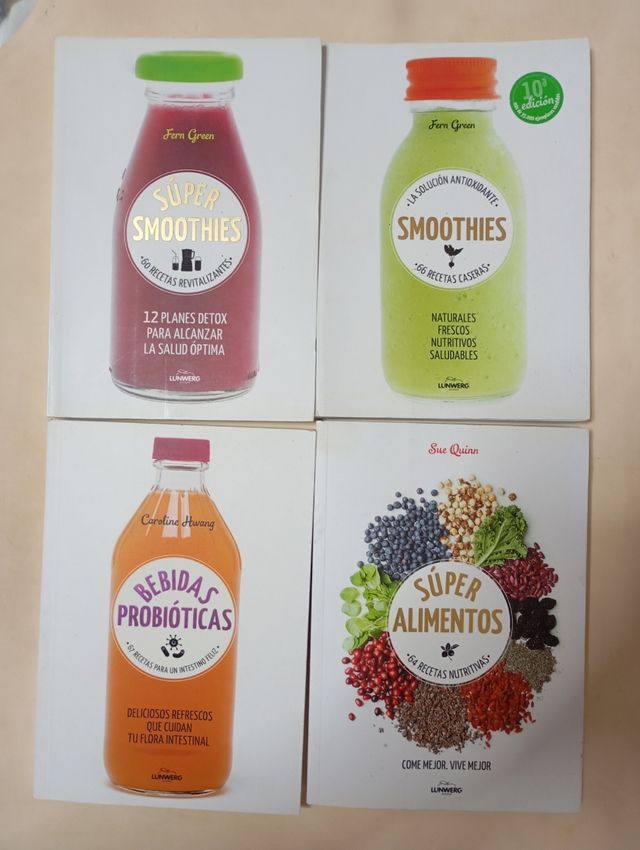 4 Libros Comida / Alimentos Saludables.