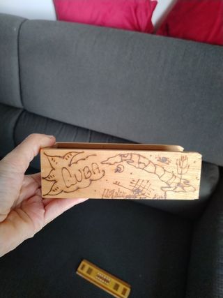 Domino in Scatola in legno decorata