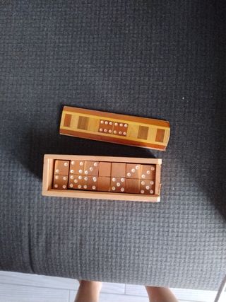 Domino in Scatola in legno decorata