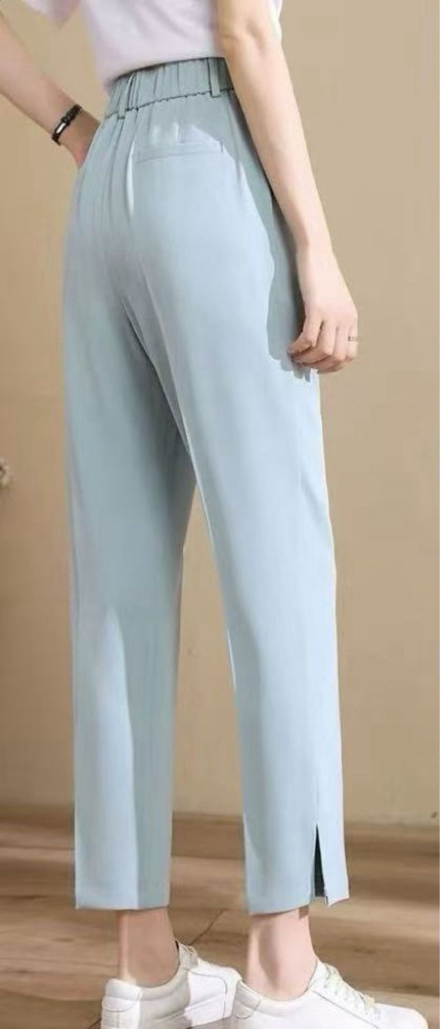 Pantalones mujer - Verde claro