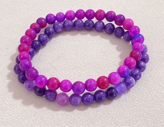 Pulseras Sugilita - Rosa y Morada