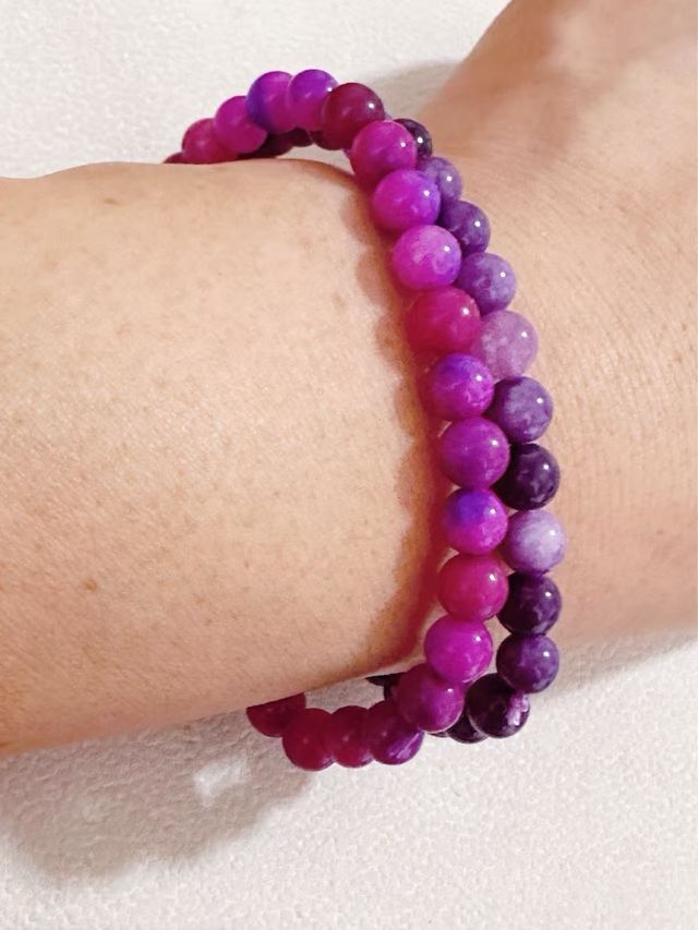 Pulseras Sugilita - Rosa y Morada
