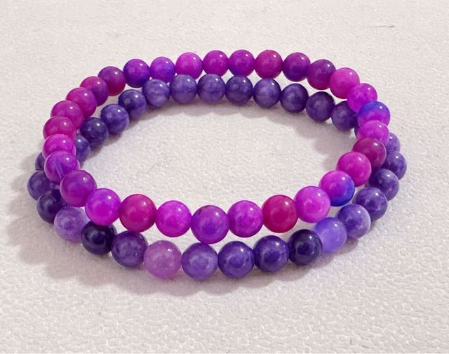 Pulseras Sugilita - Rosa y Morada